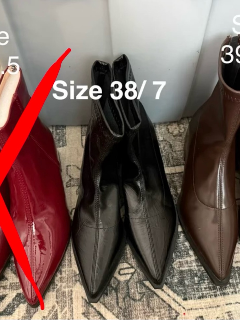 Shein Pointed Toe Ankle Boots
